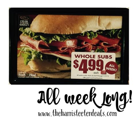 order harris teeter sub online